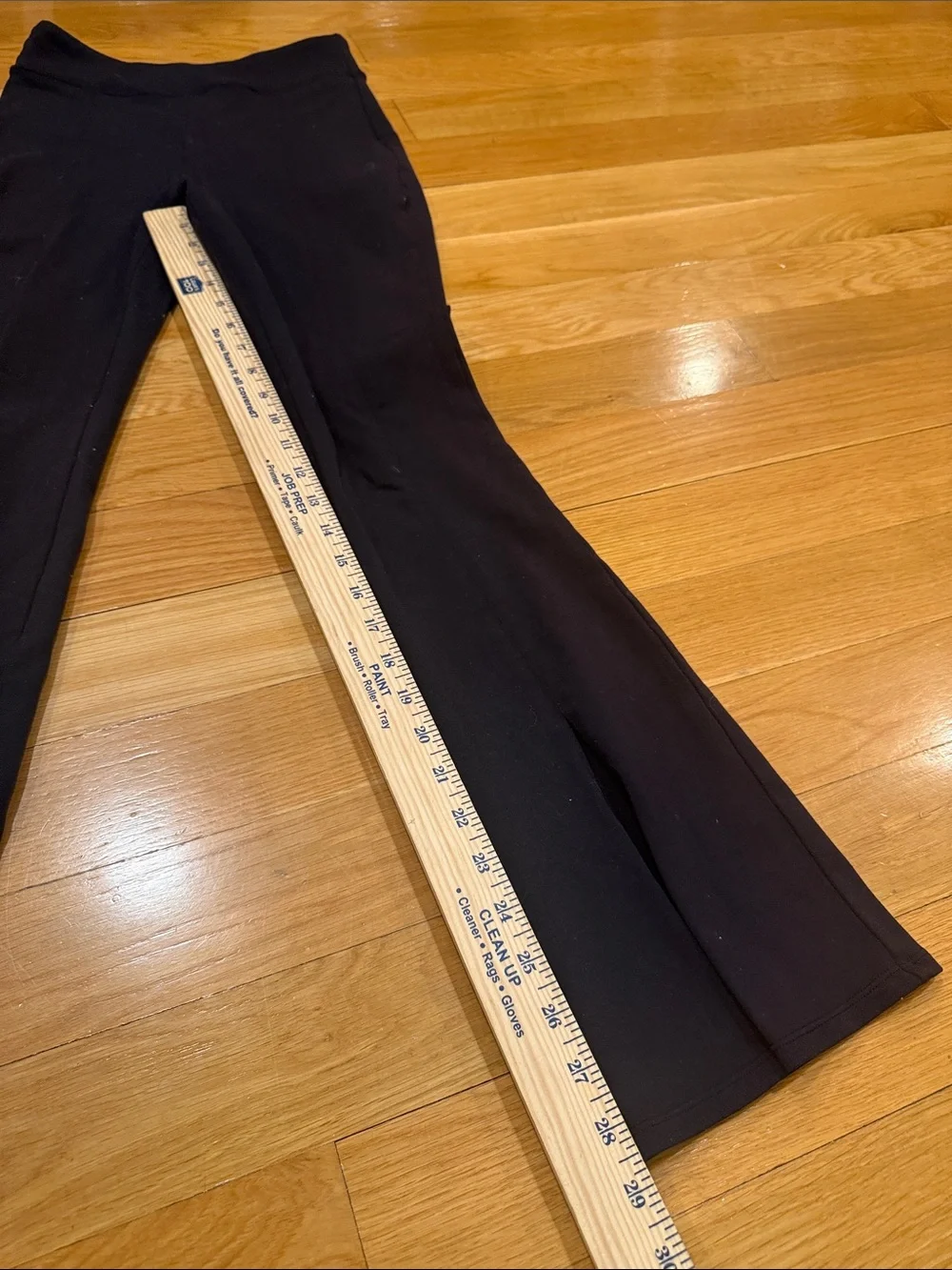 Alo yoga black flare legging size small .